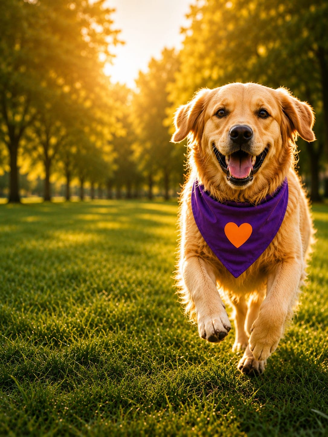 Cachorro feliz em um passeio